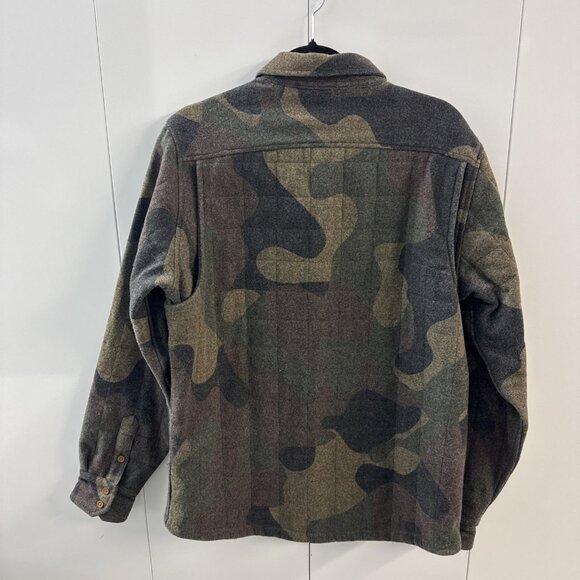 Burton Durable Goods Coat Jacket WOOL Camo Camouflage Men’s Medium Lined - Picture 7 of 14